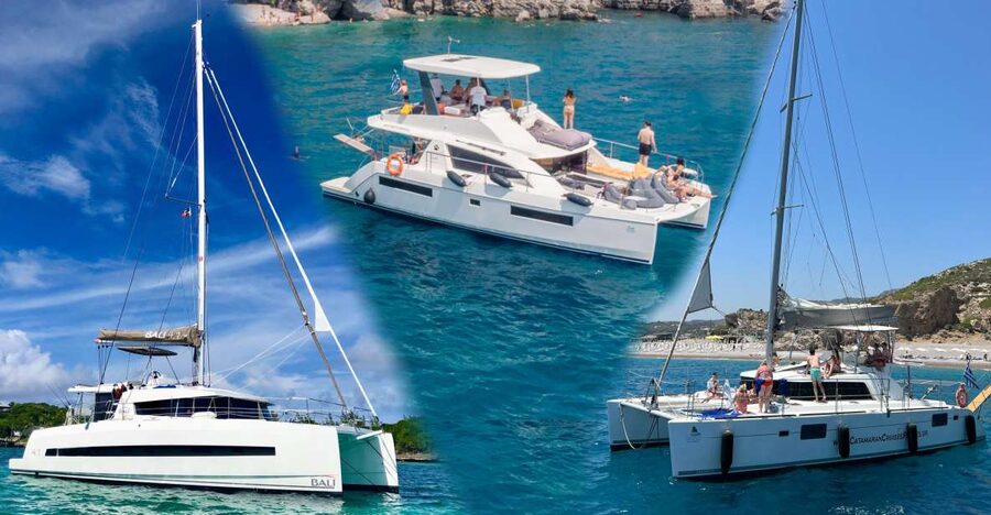 Rhodes: All-Inclusive Catamaran Cruise with Lunch and Drinks - What the boat provides, and what you should bring