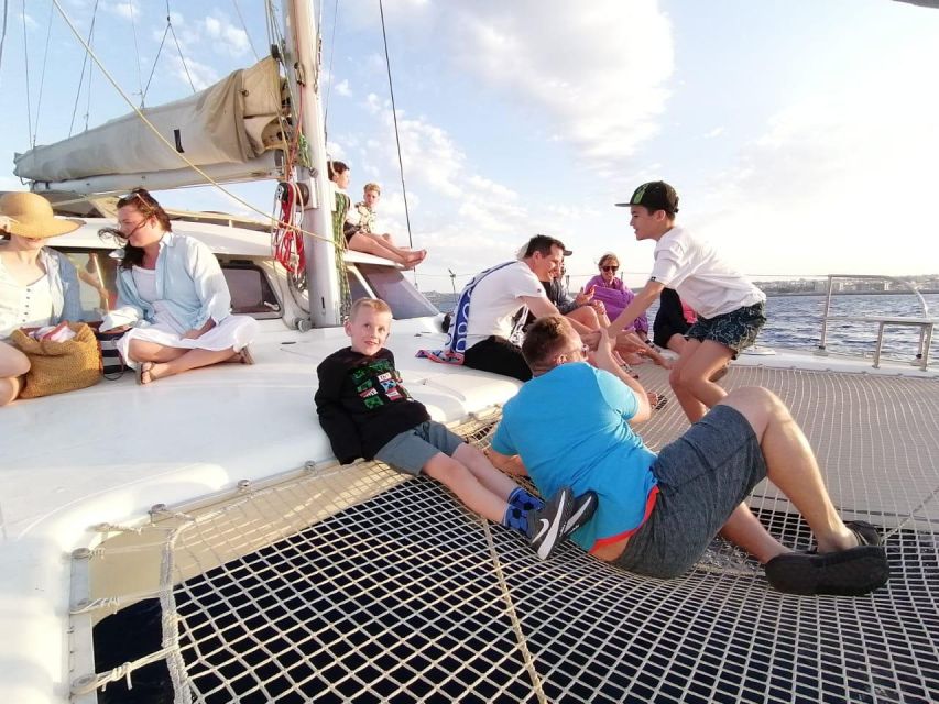 Rhodes: Sailing Catamaran Day Cruise with food and drinks - The 75-minute return sail toward Kallithea