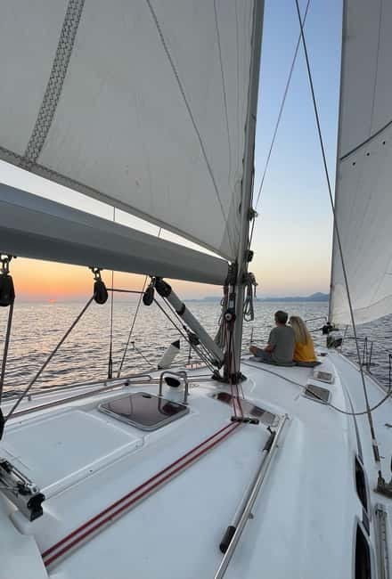 Rhodes: Sunset Catamaran Cruise with Snack, Fruits & Drinks - At a glance