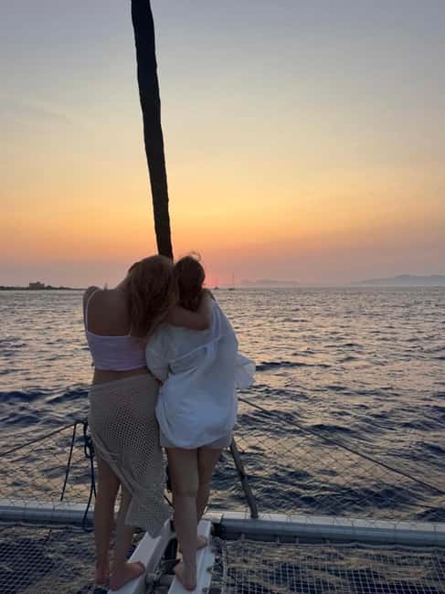 Rhodes: Sunset Catamaran Cruise with Snack, Fruits & Drinks - Leaving Mandraki Harbour at 5:00 PM