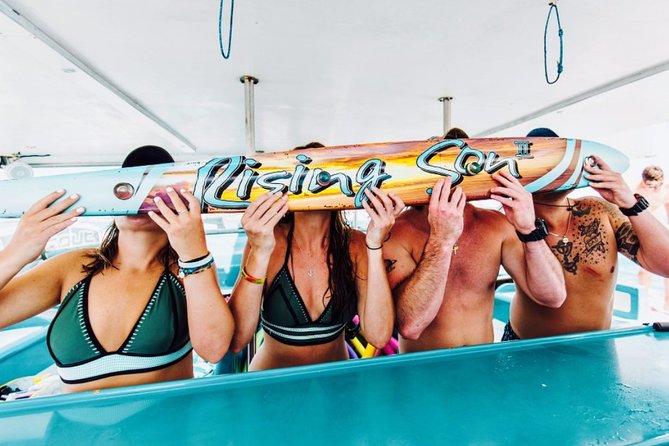 Rising Son Catamaran Adventure in Bermuda - The Great Sound swimming stop