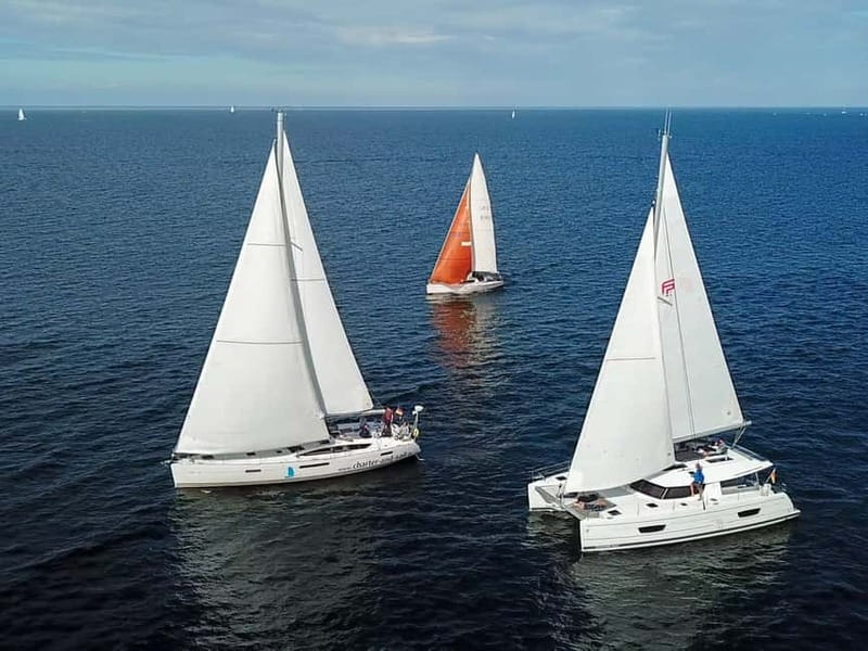 Rostock: Half-Day, Full-Day or Sunset Catamaran Cruise - The possible Baltic Sea swim