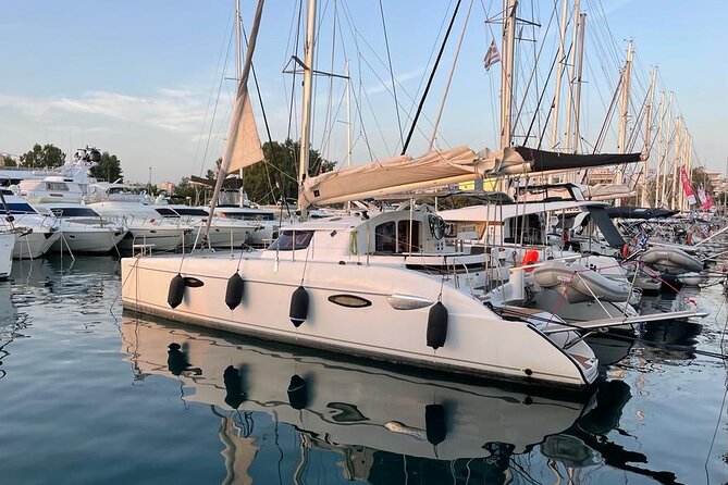 Sailing Catamaran day cruise - Rhodes with lunch & drinks - A private morning from Rhodes New Marina