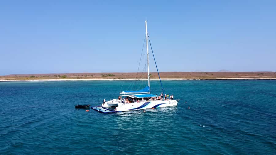 Sal: All-Inclusive Half-Day Lounge Catamaran Cruise - Sal’s west coast from the deck of the Sodade