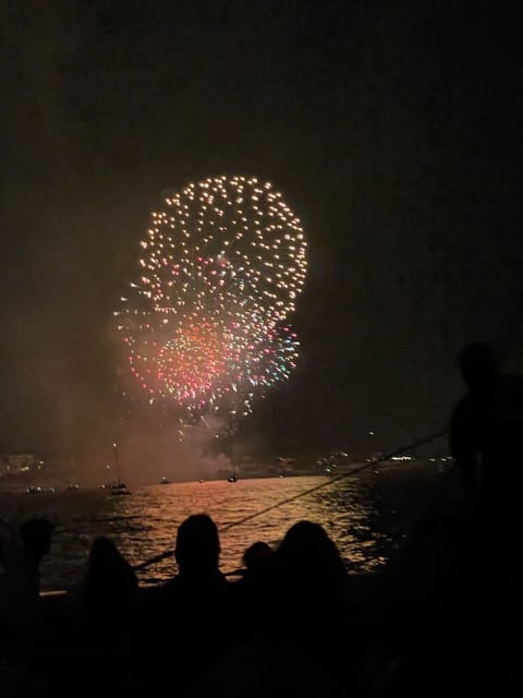 Salou's Fireworks 15th August Sail Catamaran - The boat experience: catamaran, motor, and expectations