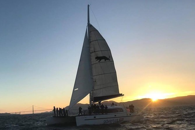 San Francisco Bay Sunset Catamaran Cruise - One drink, a small bar, and a relaxed pace