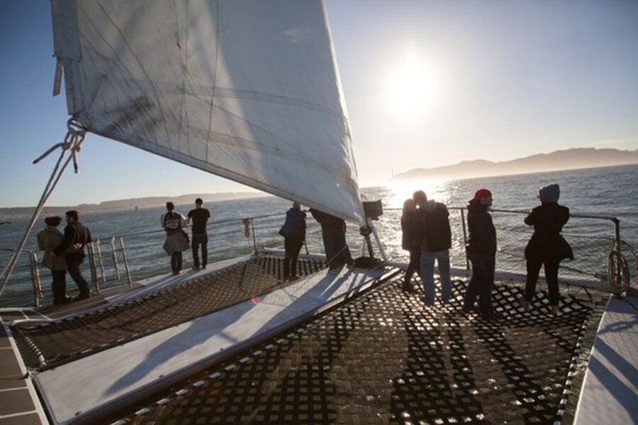 San Francisco: Golden Gate Bridge Catamaran Cruise - Choosing between the nets and the protected area