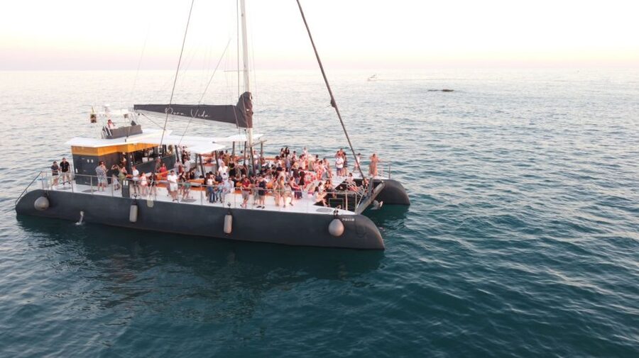 Sancti Petri: Catamaran Cruise with Swim Stop and lunch - The view toward Sancti Petri Castle