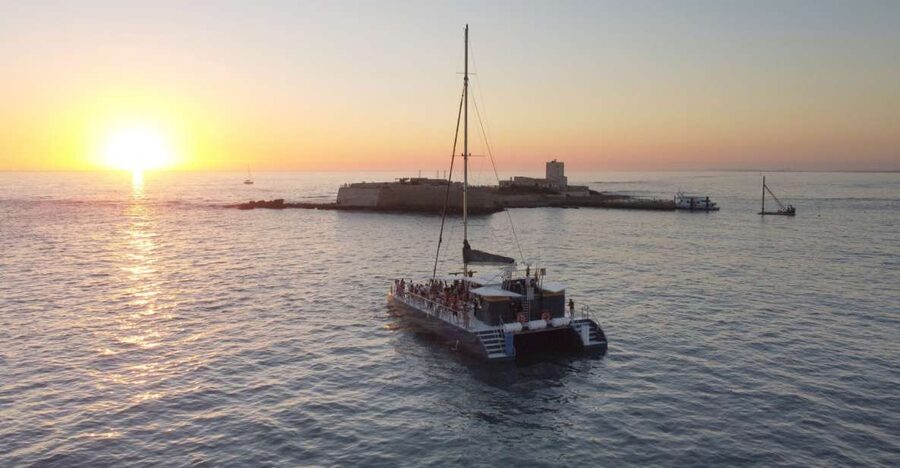 Sancti Petri: Sunset Catamaran Cruise - Setting out from the Port of Sancti Petri