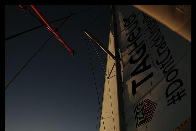 Santorini Adventurous Catamaran Experience with Snorkeling - Sailing around Santorini Volcano