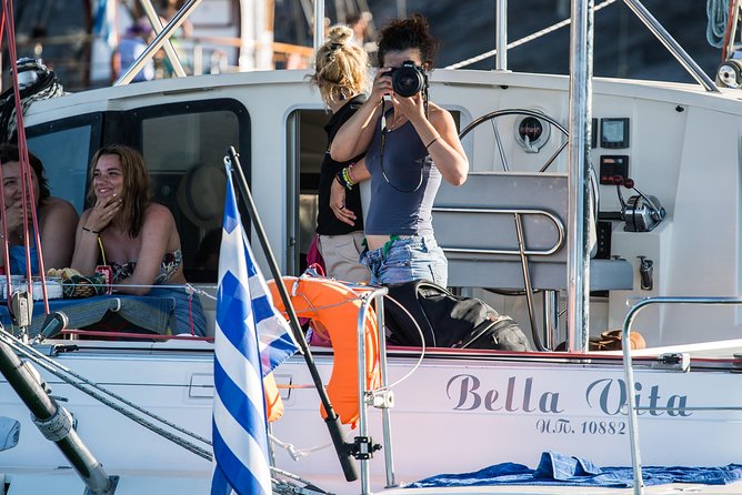 Santorini Adventurous Catamaran Experience with Snorkeling - What the small group means onboard