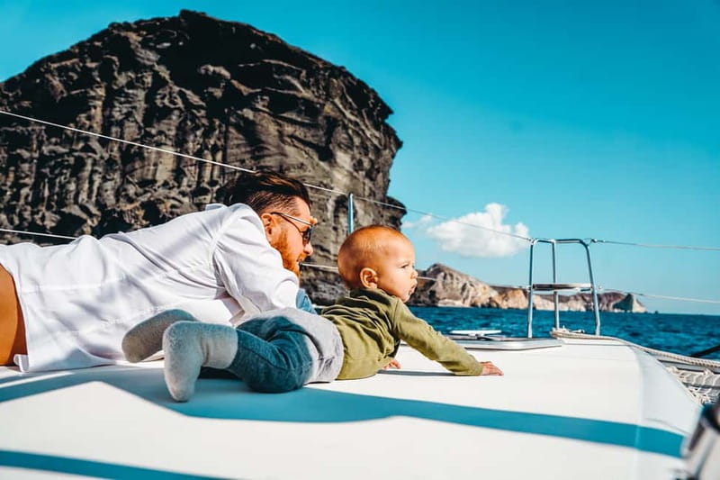 Santorini: All-Inclusive Private Catamaran Experience - Swimming at the hot springs and Volcano