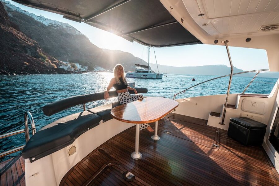 Santorini: Caldera Private Power Catamaran Cruise - What the private setting is really worth