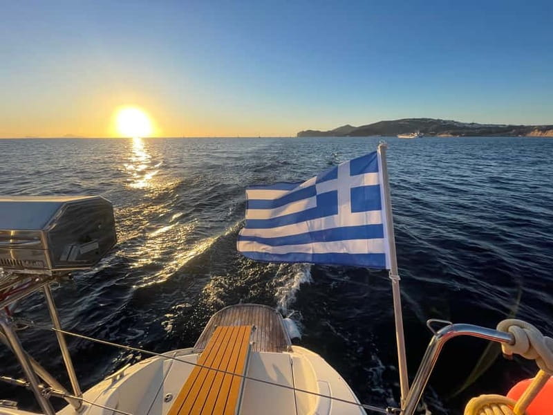 Santorini: Catamaran Cruise with Food and Drinks - The caldera and Palea Kameni bring the volcanic story to life