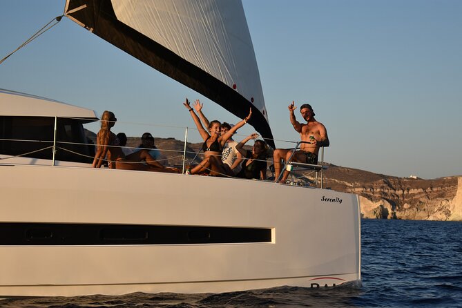 Santorini Catamaran Cruise with Fresh Meal and Open Bar - Seeing Santorini from the sea