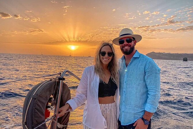 Santorini Catamaran Cruise with Greek Meal, Open-Bar and Sunset - What the crew adds to the experience