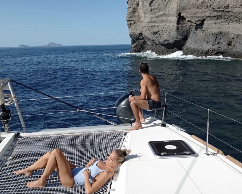Santorini: Catamaran Cruise with Lunch, Drinks, & Oia Visit - Food, drinks, and the crew