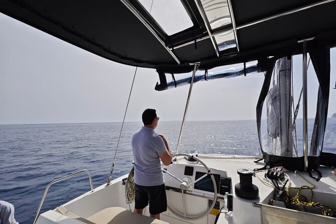 Santorini Catamaran Cruise with Meal and Drinks - The hot springs stop