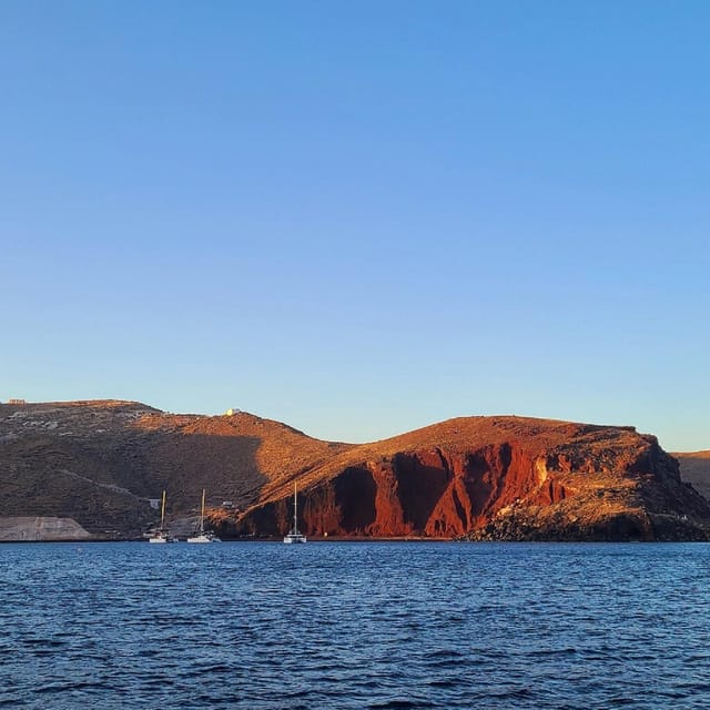 Santorini:Cruises with Catamaran around the Volcanic Island. - Hotel pickup makes the start easy