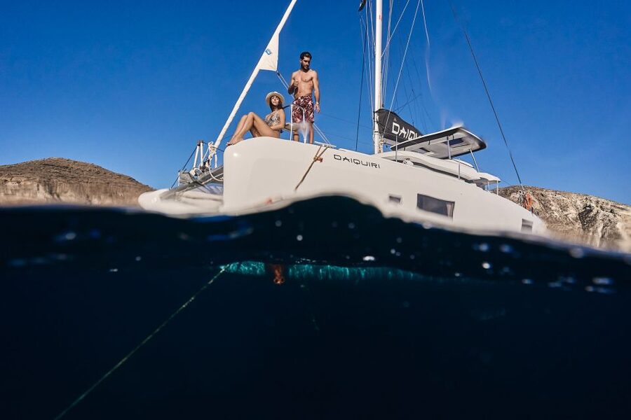 Santorini: Day Luxury Catamaran Cruise with Meal & Drinks - Who should book this sailing