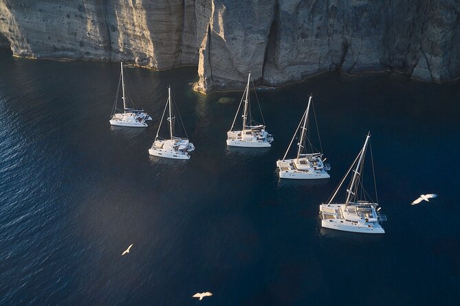 Santorini: Luxury Catamaran Cruise with Fresh Fish BBQ & Drinks - A Friendly Crew and a Well-Run Boat