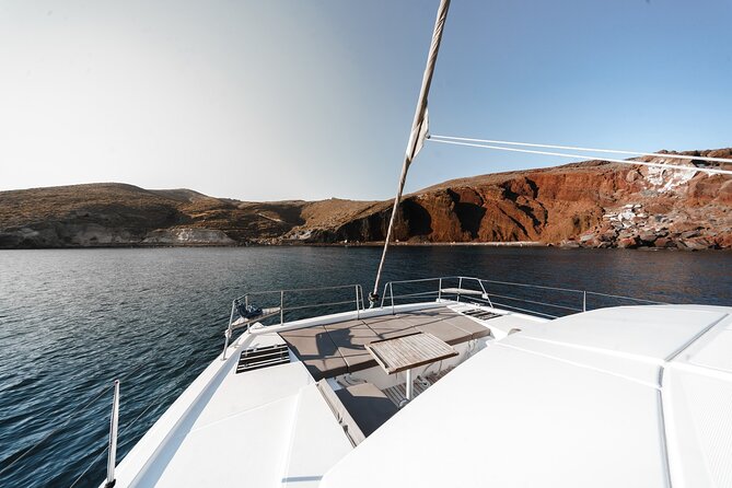 Santorini Luxury Catamaran Private Cruise - Seeing Santorini from the Sea Breeze