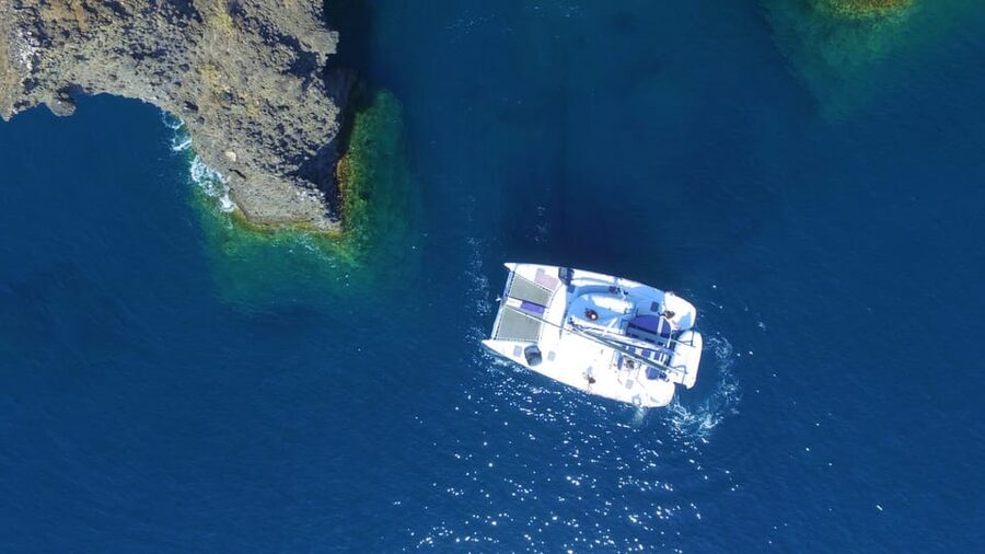 Santorini: Private Catamaran Cruise with Food & Drinks - The crew makes the private boat worthwhile