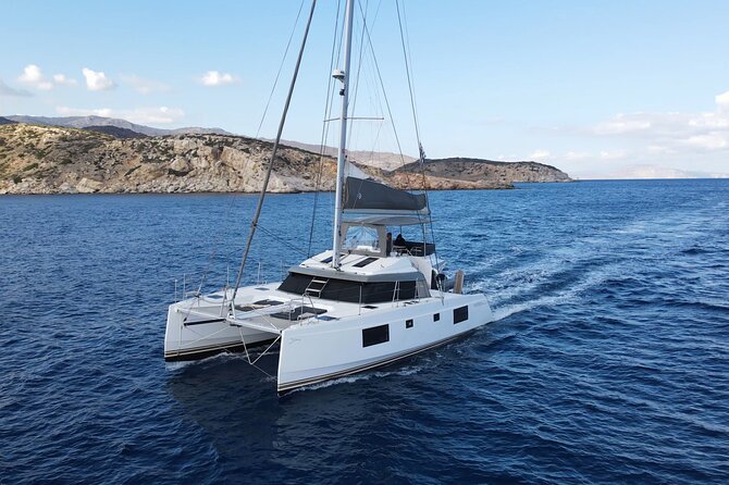 Santorini Private Tour Half-Day Sailing Platinum Catamaran Cruise - Starting at Vlichada and heading toward Red Beach
