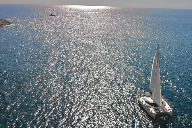 Santorini: Standard Small-Group Catamaran Cruise with Food/Drinks - How the $102.58 price works out