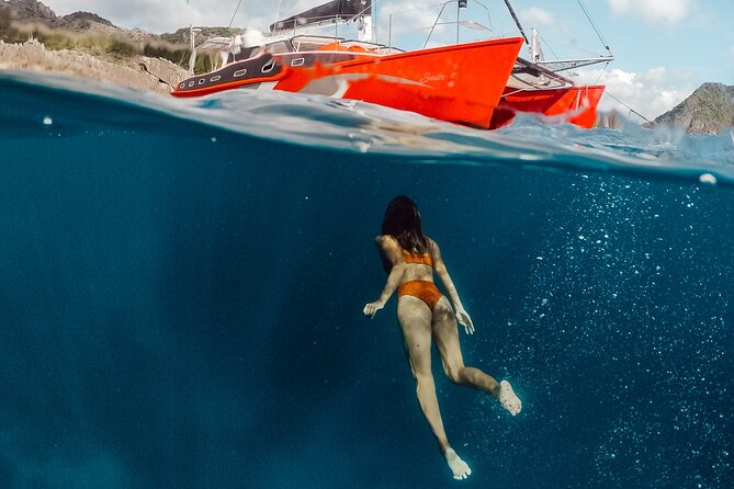 Seacret Luxury Catamaran Yacht Group Island Hopping Tour - Big Lagoon and the first look at El Nido’s cliffs