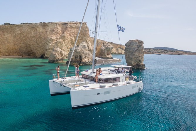 Shared Catamaran All inclusive-Day Cruise to Naxos or Paros - Leaving Naxos at 10 a.m. for a full day at sea