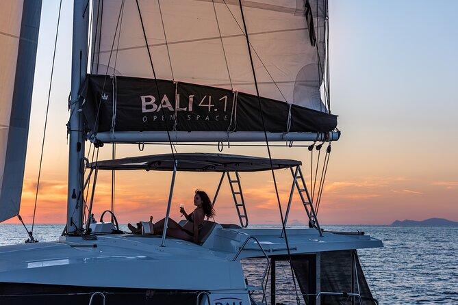 Shared Catamaran Half Day Cruise in Santorini - The warm springs near Nea Kameni and Palea Kameni