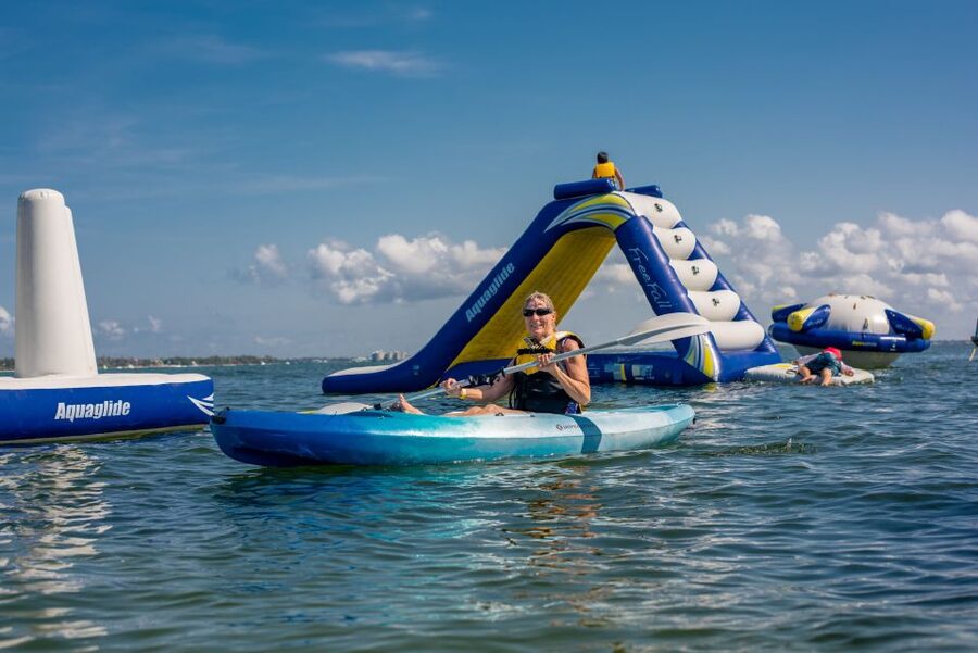 Shell Island: Adventure Tour on the Privateer Catamaran - Time for a drink, a swim, or a front-row rest