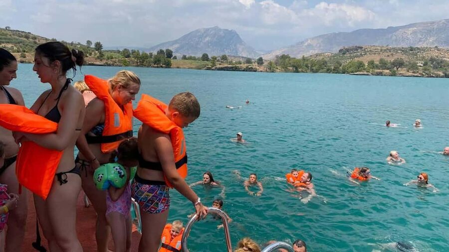 Side: Guided Tour and Electric Catamaran Cruise, Waterfall - What $30 really gets you