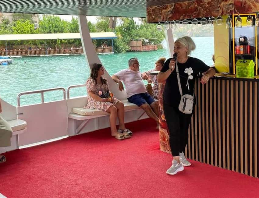 Side: Guided Tour and Electric Catamaran Cruise, Waterfall - Manavgat Waterfall and the orange groves