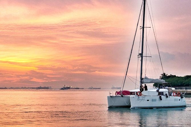 Singapore Sunset and Moring Cruise On A Luxury Catamaran - Food, music, and the relaxed onboard mood