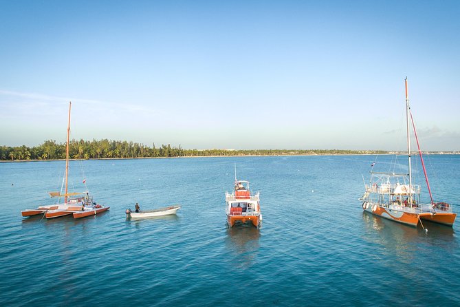 Small-Group Cruising and Snorkeling Catamaran Tour - The sandbar and floating bar