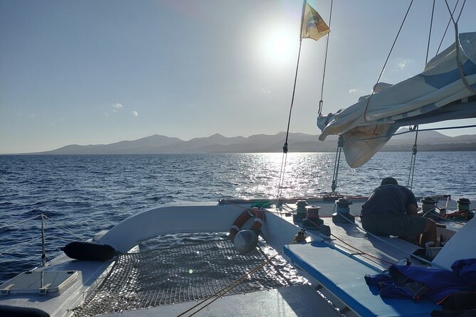 Small Group Dolphin Sunset Tour on Electric Catamaran Lanzarote - Setting out from Puerto Calero