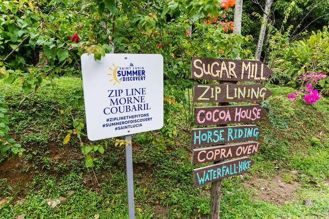 Soufriere Catamaran Excursion with Zip Lining from Castries - Morne Coubaril Estate and the Soufriere zipline