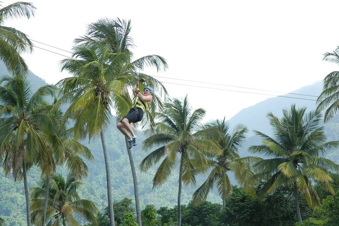 Soufriere Catamaran Excursion with Zip Lining from Castries - Local lunch, snorkeling, and drinks
