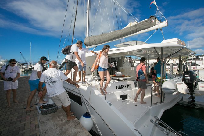St Maarten Luxury Catamaran Full-Day Group Charter - How this compares with a private charter