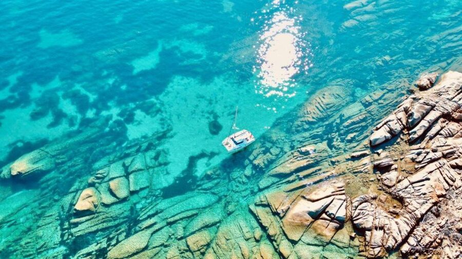 Stintino: Catamaran excursion in the Gulf of Asinara - Around Isola Piana toward La Pelosa