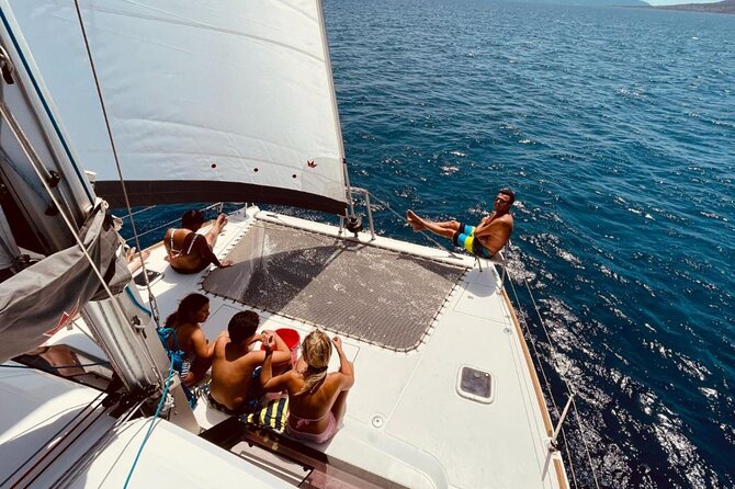 Stintino Half Day Catamaran Tour to La Pelosa with Aperitif - La Pelosa: a view and swim stop, not a beach visit