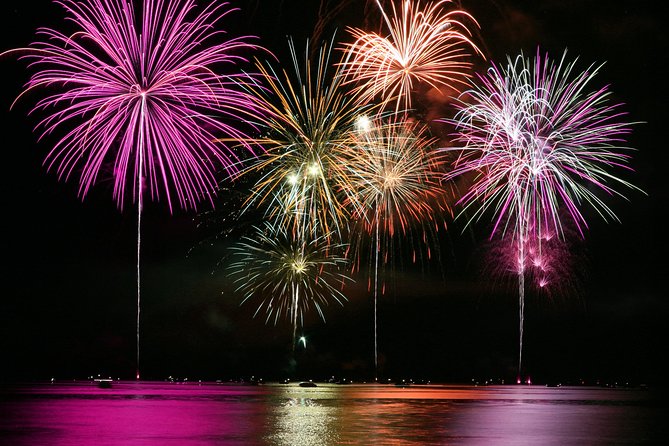 Summer Fireworks and Dinner Catamaran Cruise from Cannes - Fireworks over the Bay of Cannes
