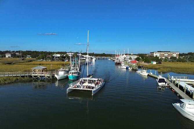 Sunday Mimosa Bar Catamaran Sail with Mini Brunch Bites - The Ravenel Bridge supplies the biggest photo moment