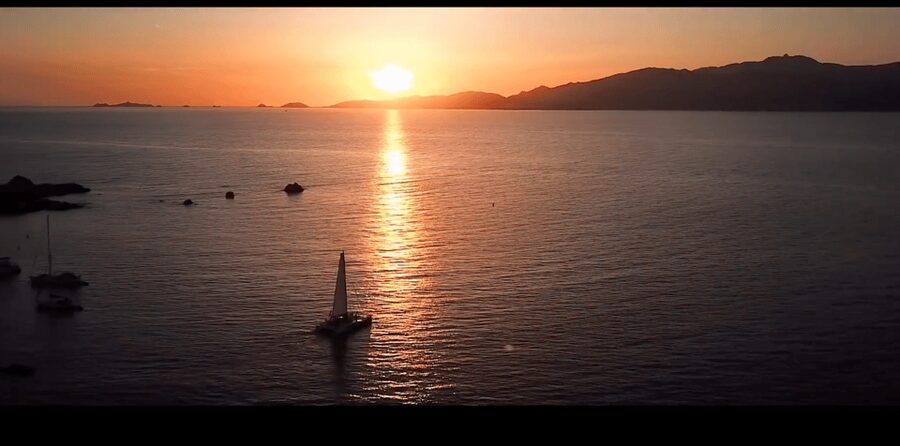 Sunset Catamaran Cruise & Corsican Songs - Setting sail from Port Charles Ornano