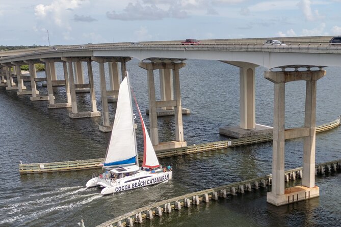 Sunset Catamaran Sail in Cocoa Beach - A sunset sail with a wild Florida backdrop