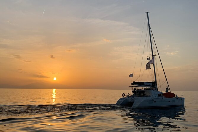 Sunset Cruise in Corfu Old Town on a luxury Catamaran - Drinks, Greek snacks, and the pace on board