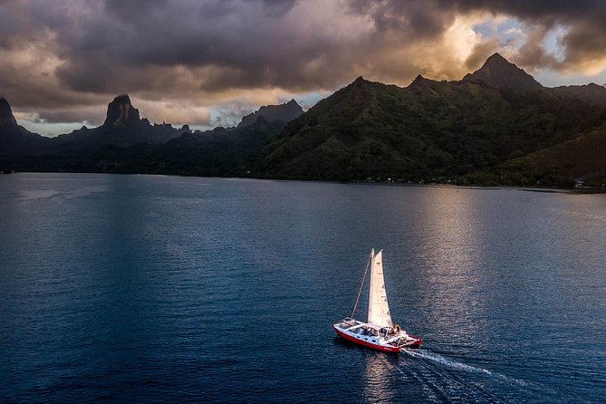 Sunset Cruise : Moorea Sailing on a Catamaran named Taboo - Why Taboo makes a good sunset choice on Moorea