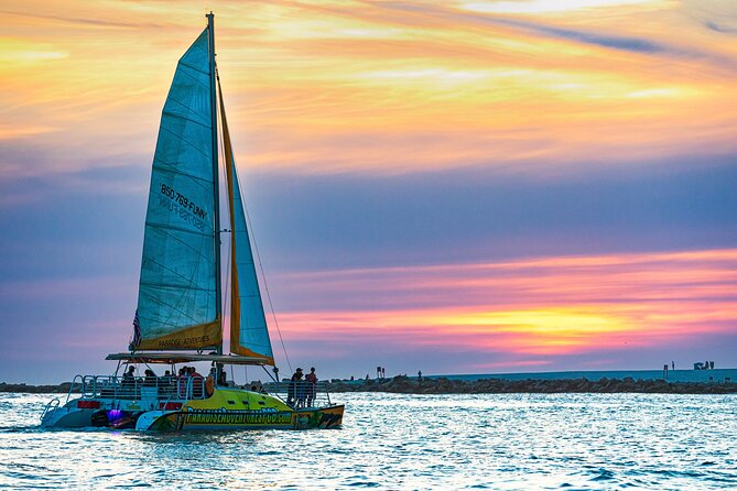 Sunset Dolphin Sail Aboard the Footloose Catamaran - Why a 90-minute sunset cruise works so well